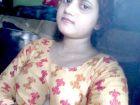 Indian bhabi with big boobs and sexy pussy fingers herself