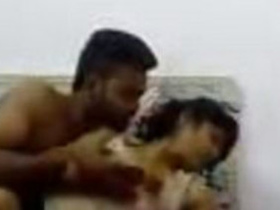 College students enjoy steamy sex in a hotel room