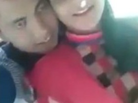Desi couple's romantic outdoor sex in public