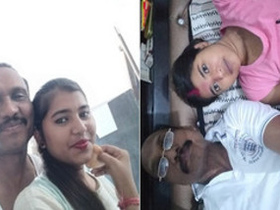 Desi college girl masturbates with large dildo in bed
