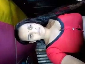 Bangladeshi village girl indulges in solo play with big boobs