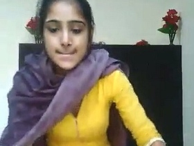 Nude Indian girl takes solo selfie of her vagina