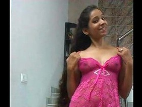 Tamil girl strips naked and masturbates on camera