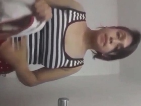 Naked Indian teen takes solo selfies in the shower