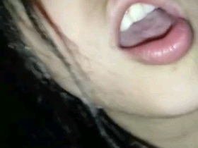 Hot Indian babe with big tits gets fucked on a bed