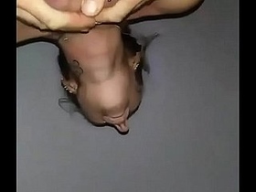 Lactating mother gives her infant oral pleasure
