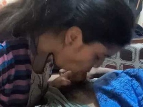Bangla village girl gives a blowjob to her lover