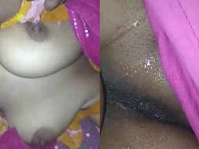 Horny wife's boobs and pussy get captured on camera after hot sex with hubby