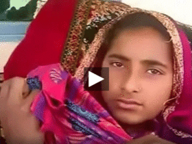 Exposed Desi teen with large breasts to a stranger in village