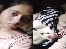 Dehati teases with her hairy pussy in a solo video