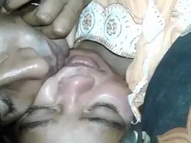 Hairy village wife enjoys solo play in Bangla sex video
