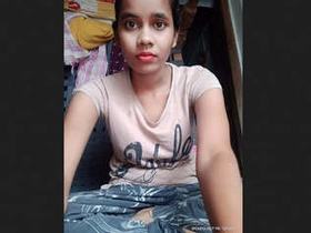 Desi college student shows off her curves in part 1 of her video