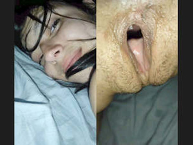 Girl moans as lover drills her wet pussy and cums inside