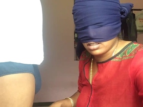 Bhabhi's pussy lips stretched in steamy video