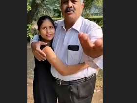 Latest viral video features bhabi and oldman in romantic setting