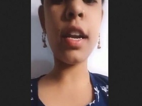 Busty Desi babe flaunts her big tits and cunt for the camera
