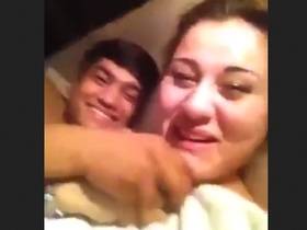 Indian man and foreign woman in a steamy encounter