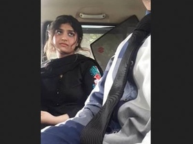 Cute desi girl in car gets naughty