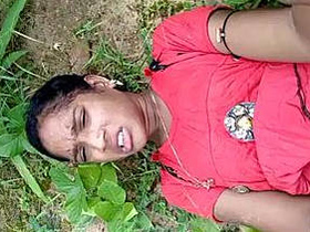 Desi girl enjoys outdoor sex with her partner in a village setting