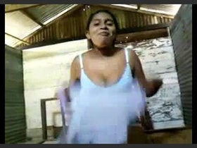 Watch this cute bhabhi strip and flaunt her body in front of the camera