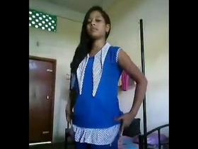 Young desi girl strips and pleases herself in hot video