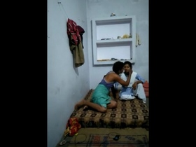 Naughty Indian schoolgirl gets wild in classroom