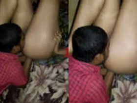 Desi aunty's pussy gets licked and fucked