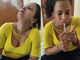 Randi Bhabi gives a hardcore blowjob and moans in pleasure