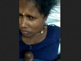 Indian wife's pussy gets oral pleasure from her partner