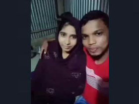 A beautiful Desi woman's intimate performance for the camera in a rural setting