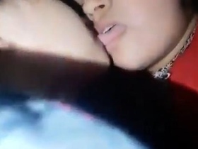 Two beautiful Indian girls explore their lesbian desires with passionate kissing and touching