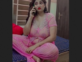 Soniya Sonu's transparent dress reveals her ample cleavage
