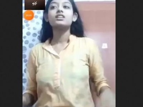 Shaggy haired girl shows off her big boobs and pussy in a steamy video