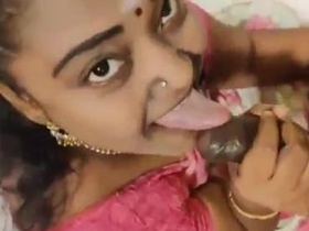 Married bhabhi satisfies her lover with a sensual blowjob in a hotel room