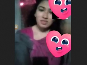 A stunning Bangladeshi woman indulges in self-pleasure with her fingers