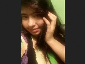 Stunning girl indulges in a bath and receives a facial