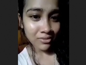 Lover assists cute girl in showing off her BanglaTalk skills