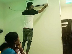 Indian bhabhi satisfies her sexual cravings with an ac technician in a steamy affair